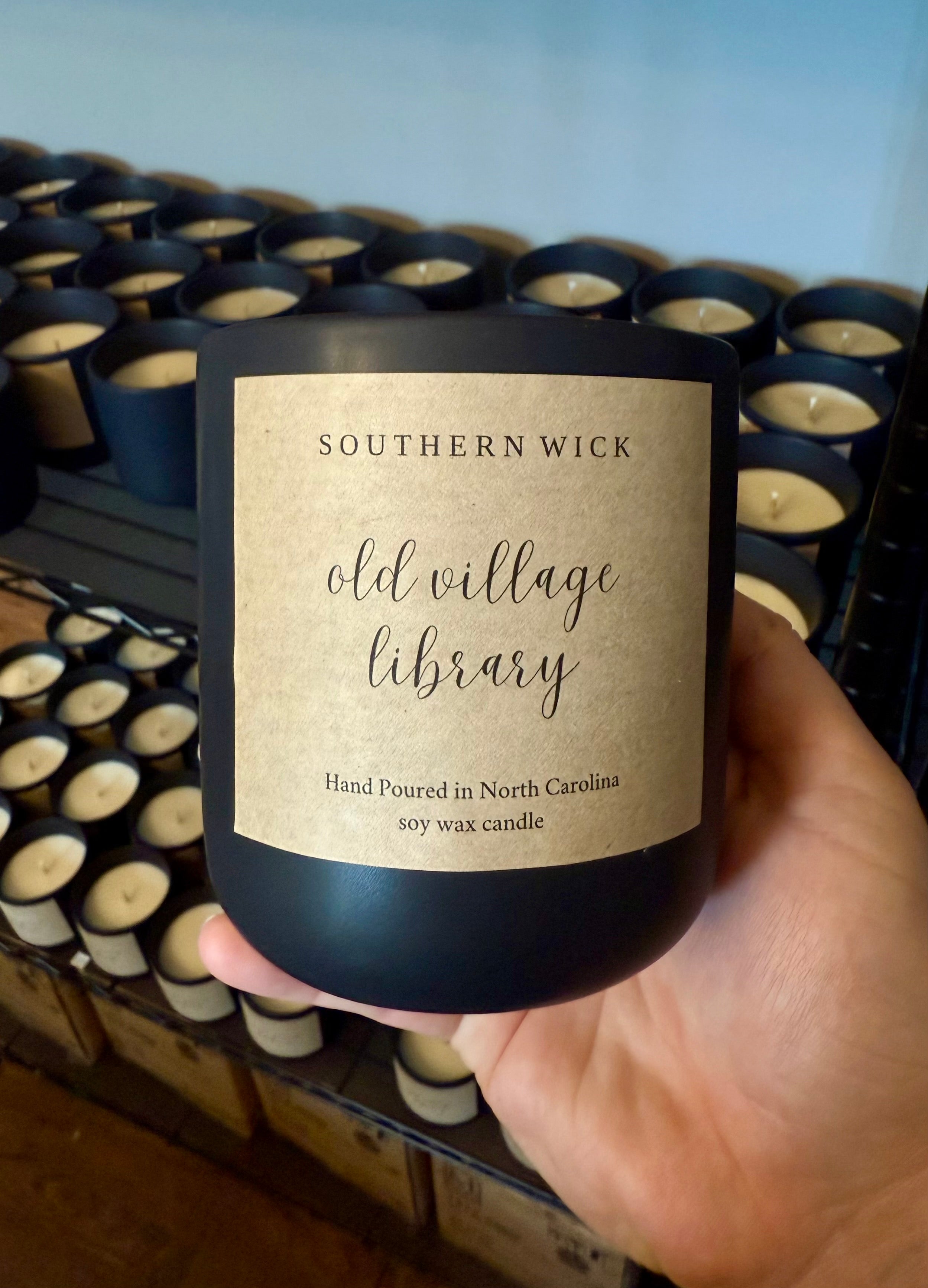 Old Village Library Candle